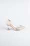 Stiletto Lackleder Hautfarben ABR1055
