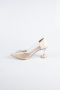 Stiletto Lackleder Hautfarben ABR1055