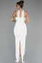 Abendkleid Lang Weiß ABU5181