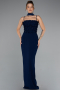 Abendkleid Lang Marineblau ABU5181