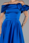 Partykleid Midi Satin Sächsischblau ABK2410