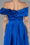 Partykleid Midi Satin Sächsischblau ABK2410
