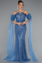 Abendkleid Lang Indigo ABU5100