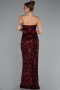 Abendkleid Lang Weinrot ABU5185