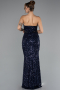 Abendkleid Lang Marineblau ABU5185