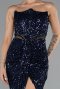 Abendkleid Lang Marineblau ABU5185