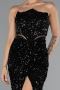 Abendkleid Lang Schwarz ABU5185