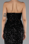 Abendkleid Lang Schwarz ABU5185