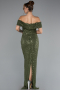 Abendkleid Lang Khaki ABU5186