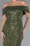 Abendkleid Lang Khaki ABU5186