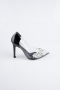 Party-Schuhe Lackleder Schwarz AB1150