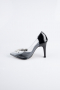 Party-Schuhe Lackleder Schwarz AB1150