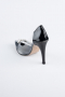 Party-Schuhe Lackleder Schwarz AB1150