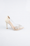Party-Schuhe Lackleder Hautfarben AB1150
