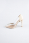Party-Schuhe Lackleder Hautfarben AB1150