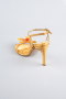 Party-Schuhe Satin Gelb AB1151