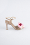 Party-Schuhe Satin Nerzbraun AB1151