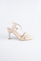 Party-Schuhe Leder Beige AB1153