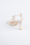 Party-Schuhe Leder Beige AB1153