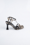 Party-Schuhe Leder Leopard ABE1153