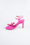 Party-Schuhe Wildleder Fuchsie ABN1151