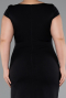 Schwarz Partykleid İn Übergröße Midi ABK2340