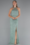 Abendkleid Lang Minzgrün ABU5213