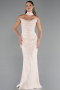 Abschlusskleid Lang Beige ABU5216