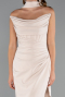 Abschlusskleid Lang Beige ABU5216