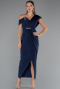Partykleid Midi Marineblau ABK2423