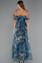 Petrolgrün Abendkleid Lang ABU5133