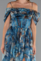Petrolgrün Abendkleid Lang ABU5133