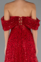 Rot Abendkleid Lang ABU5226