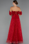 Rot Abendkleid Lang ABU5226