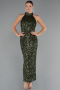 Abendkleid Lang Khaki ABK2474