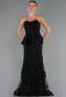 Abendkleid Lang Schwarz ABU5249