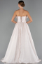 Standesamtkleid Lang Beige ABU4337
