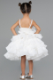 Abendkleid für Kinder Kurz Weiß ABK2433