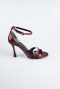 Party-Schuhe Lackleder Weinrot ABR1156