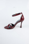 Party-Schuhe Lackleder Weinrot ABR1156