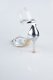 Party-Schuhe Lackleder Silber ABR1156