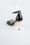 Party-Schuhe Lackleder Schwarz ABR1157