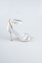 Party-Schuhe Satin Silber ABS1155