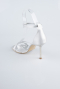 Party-Schuhe Satin Silber ABS1155