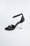 Party-Schuhe Satin Schwarz ABS1155
