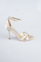 Party-Schuhe Satin Hautfarben ABS1155