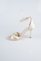 Party-Schuhe Satin Hautfarben ABS1155