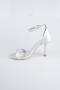 Party-Schuhe Satin Silber ABS1157