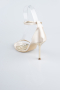 Party-Schuhe Satin Hautfarben ABS1157