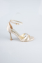Party-Schuhe Satin Hautfarben ABT1156